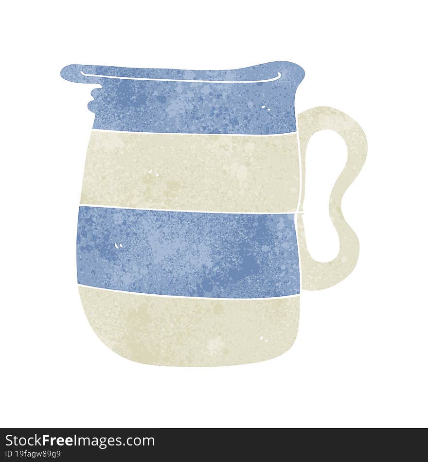 Retro Cartoon Milk Jug