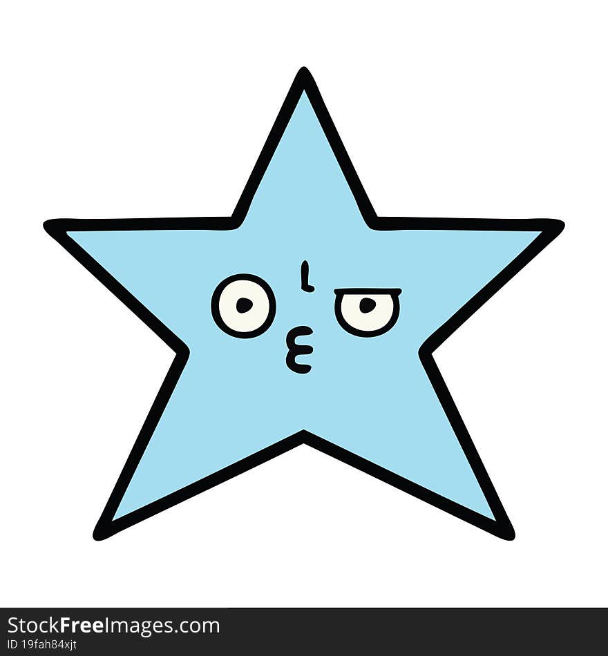 Cute Cartoon Star Fish