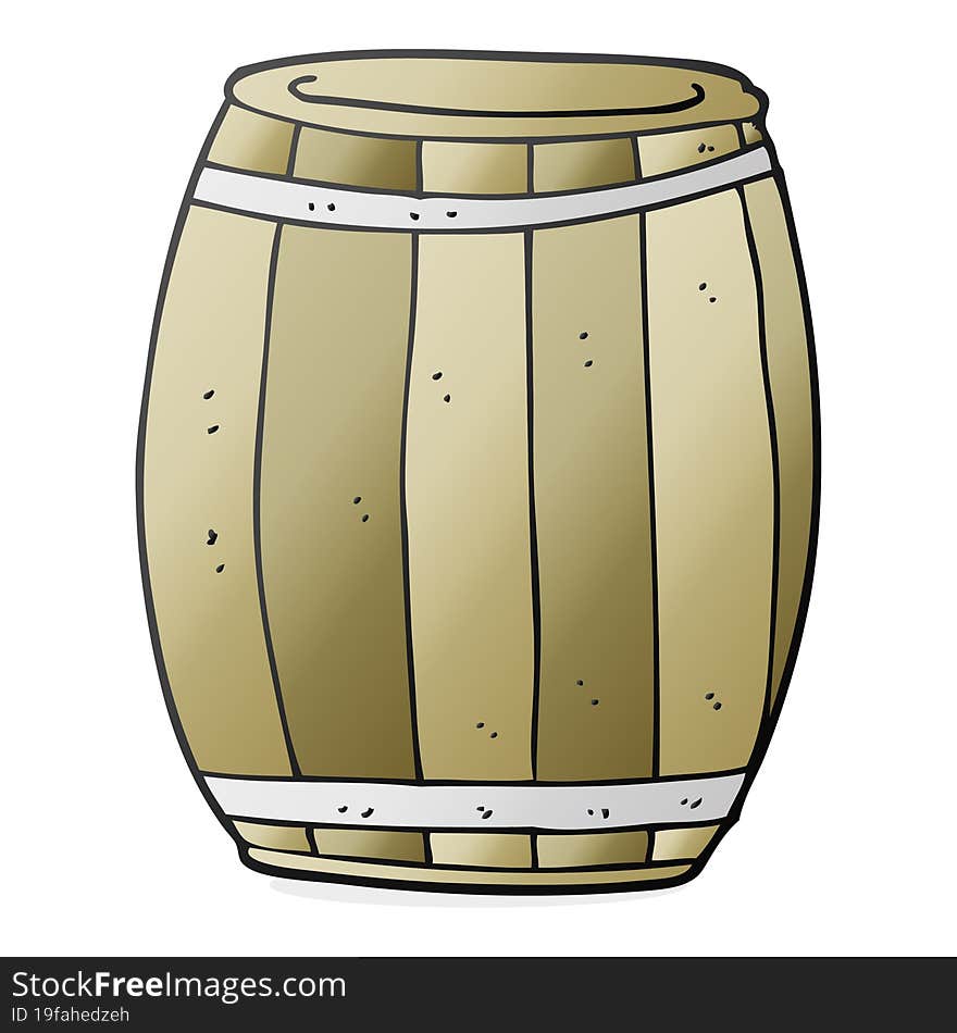 freehand drawn cartoon barrel