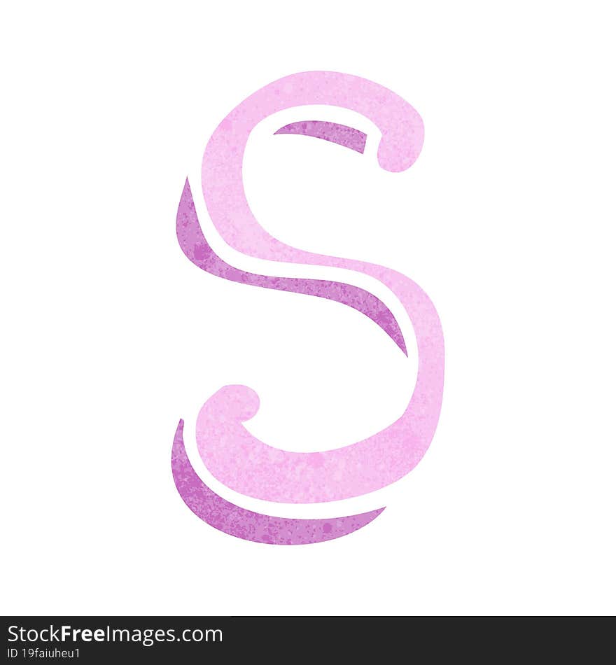 Cartoon Letter S