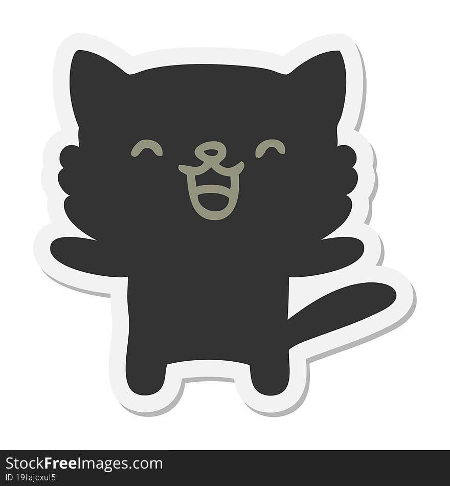 little cat sticker