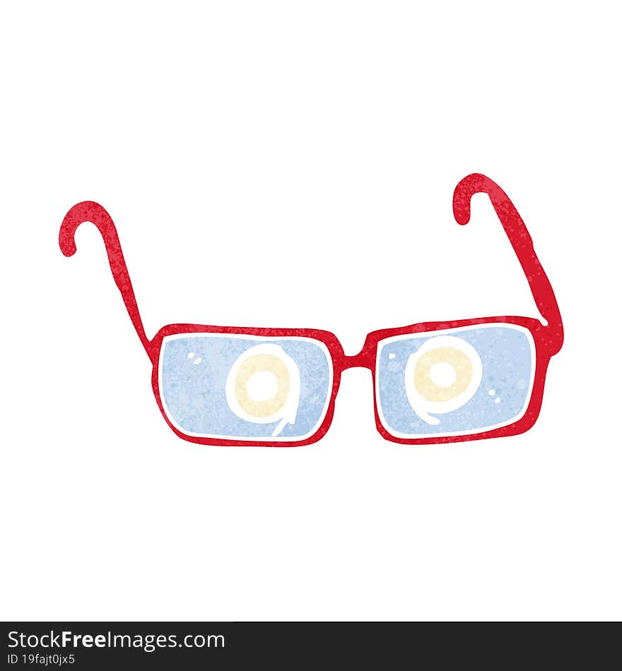 Cartoon Eyes In Spectacles