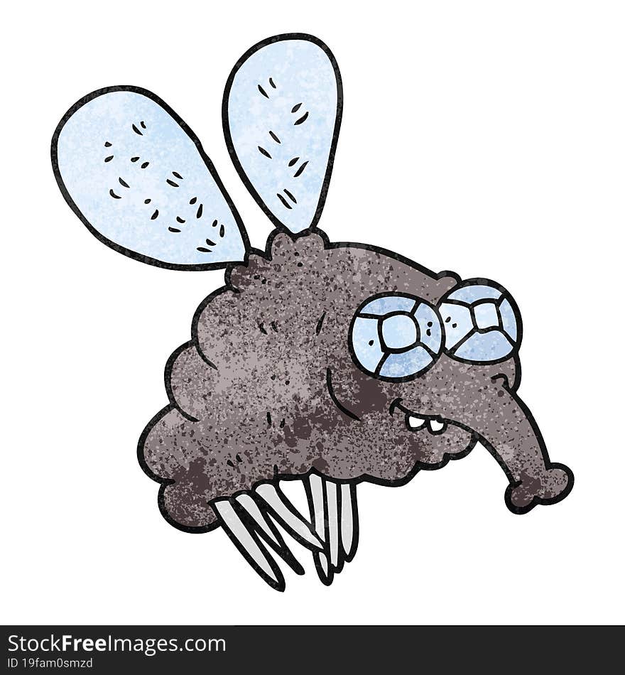 Textured Cartoon Fly