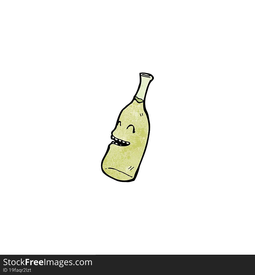 Cartoon Wine Bottle