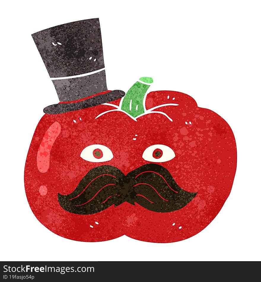 Retro Cartoon Posh Tomato