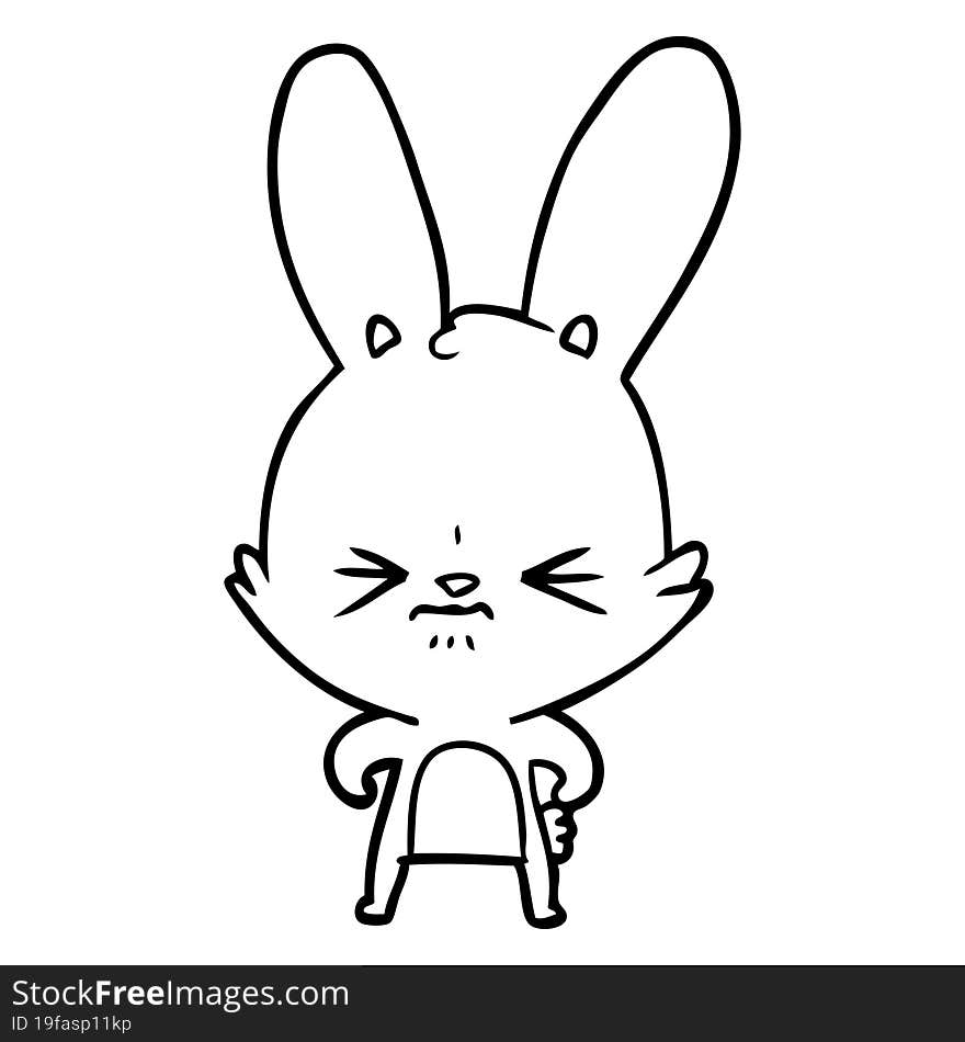 cute cartoon rabbit. cute cartoon rabbit