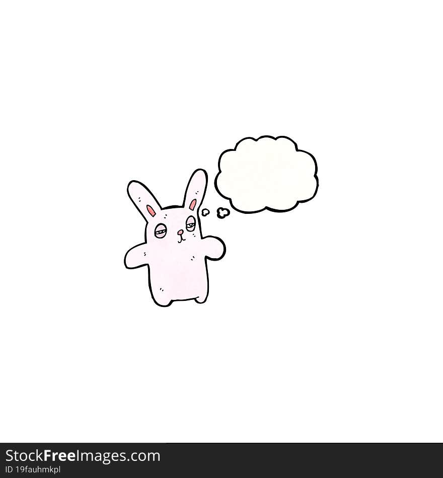 cartoon pink rabbit