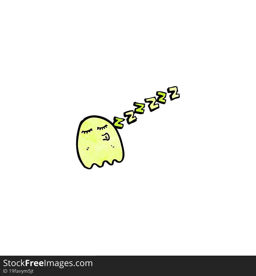 Cartoon Gree Ghost