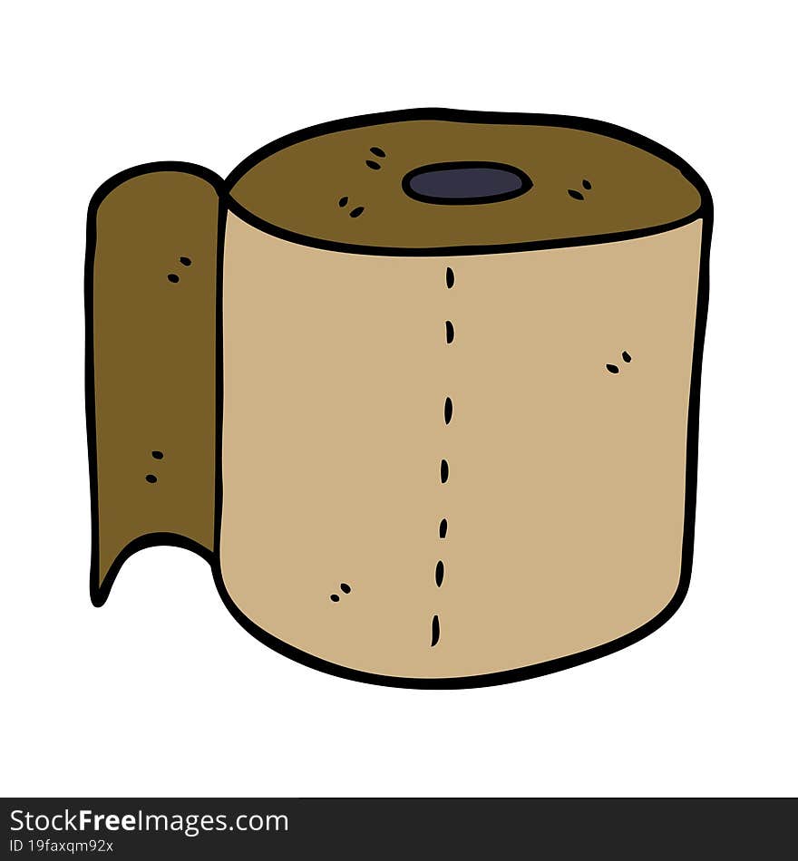 Cartoon Doodle Toilet Roll