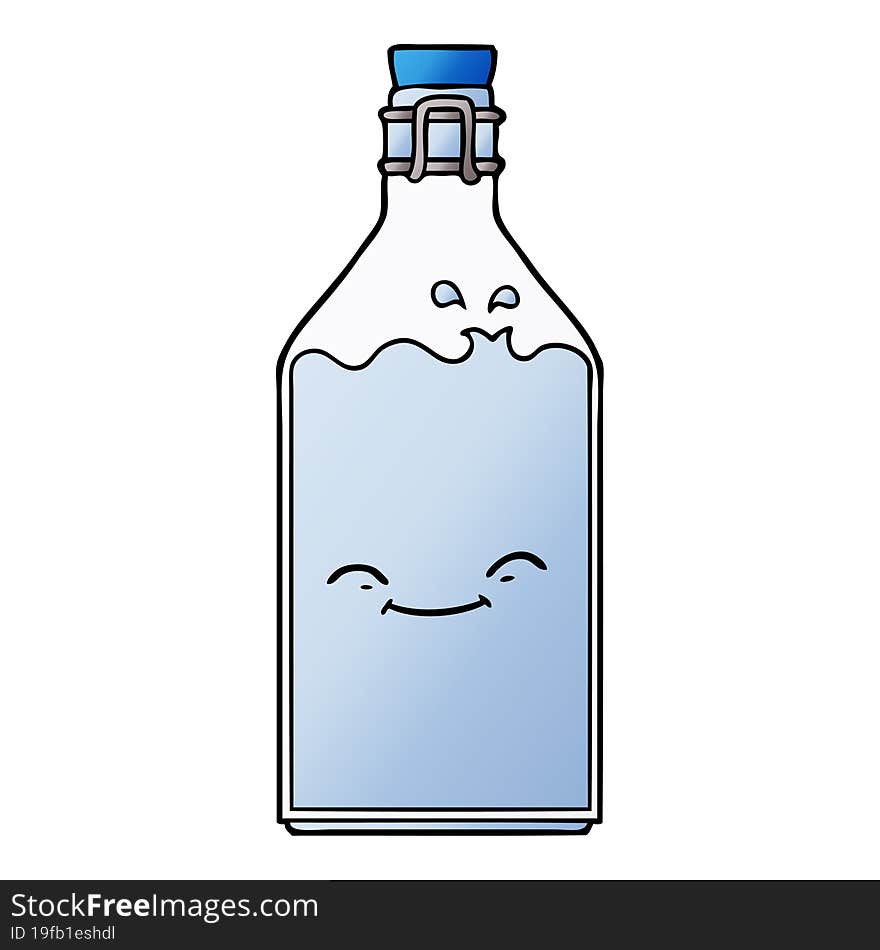 cartoon old water bottle. cartoon old water bottle