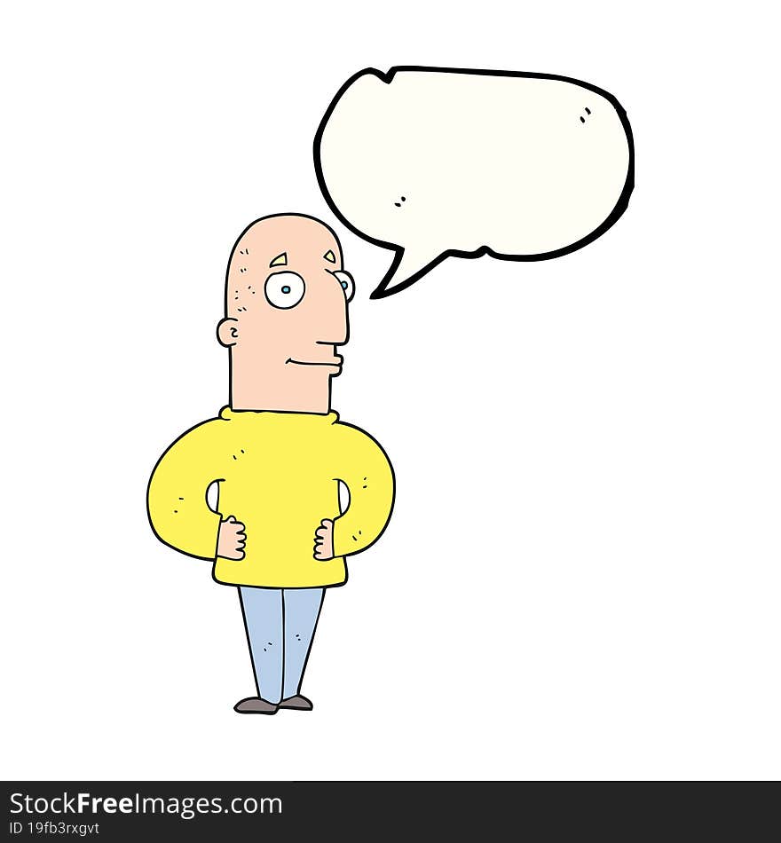 speech bubble cartoon content man