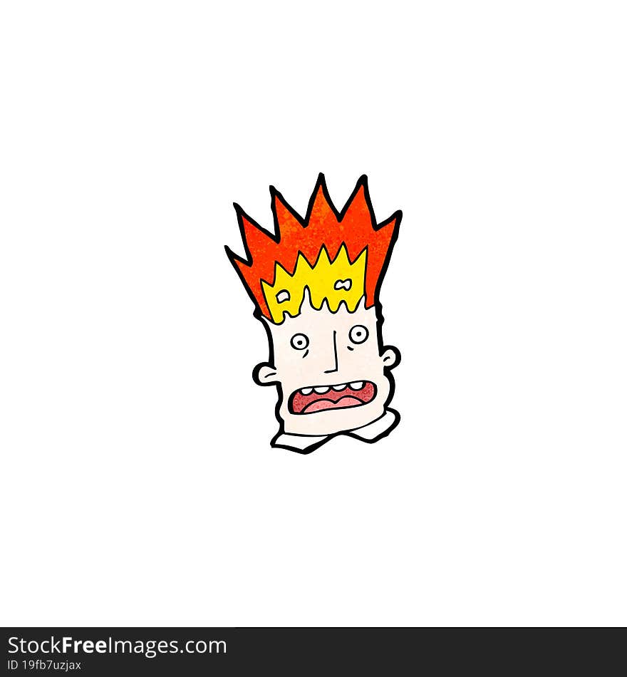 cartoon exploding head