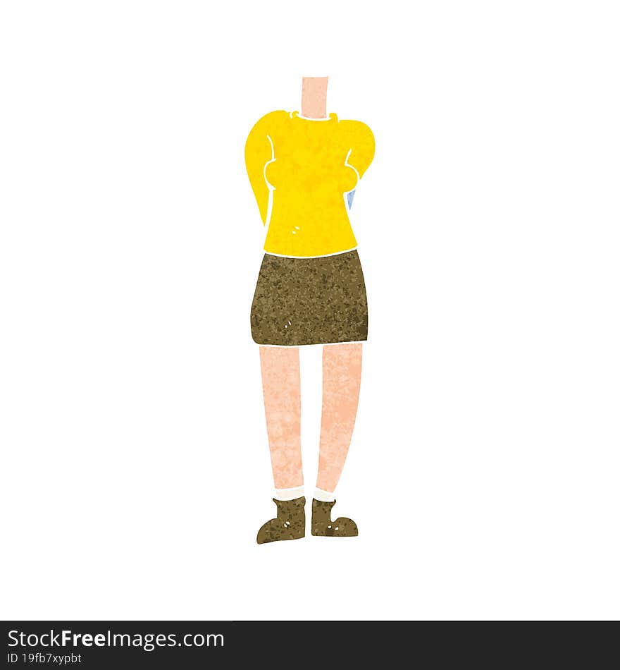 Cartoon Female Body (mix And Match Cartoons Or Add Own Photos