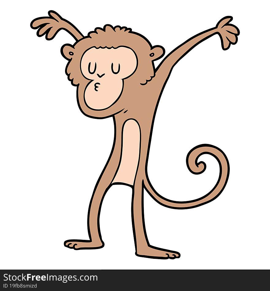 cartoon monkey. cartoon monkey