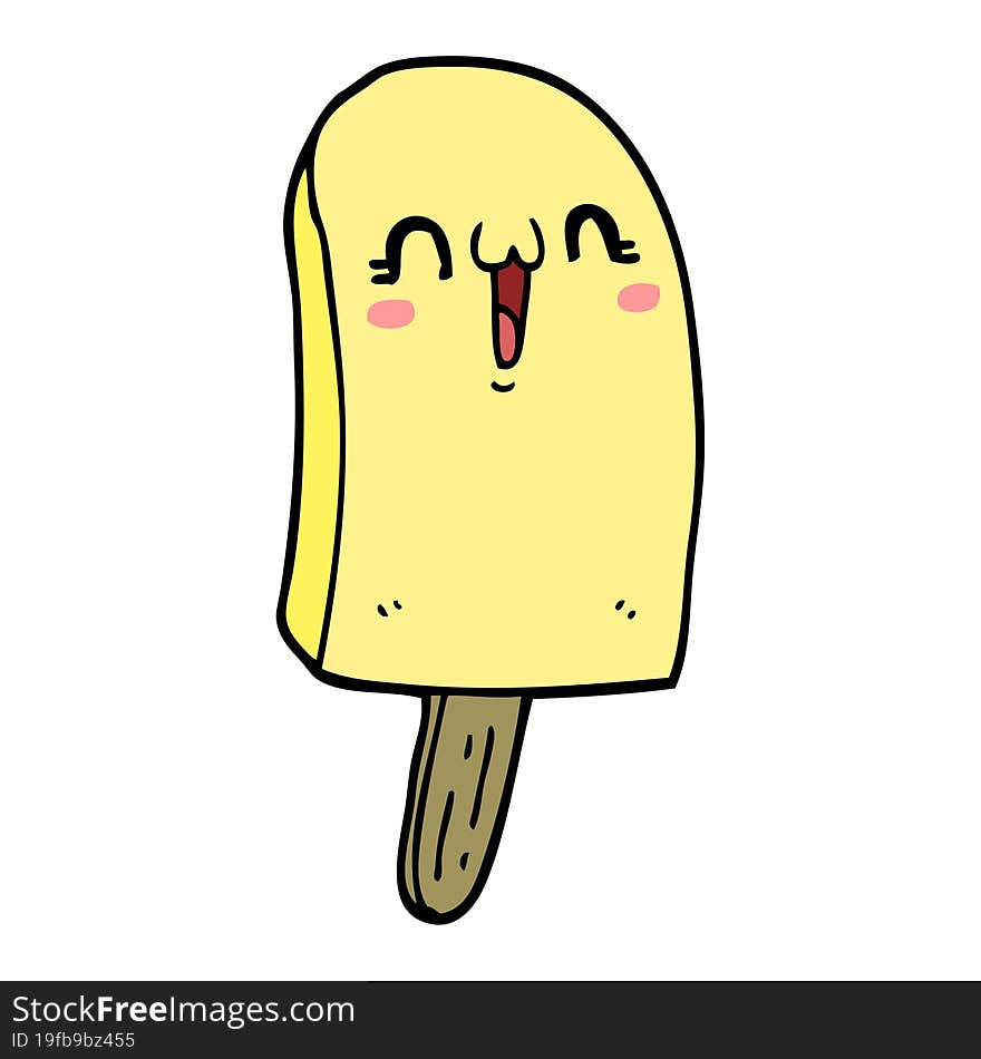 Cartoon Frozen Ice Lolly