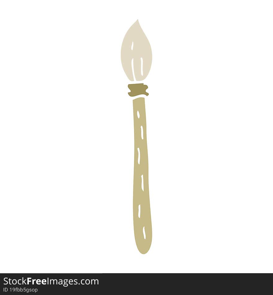 Flat Color Style Cartoon Paintbrush