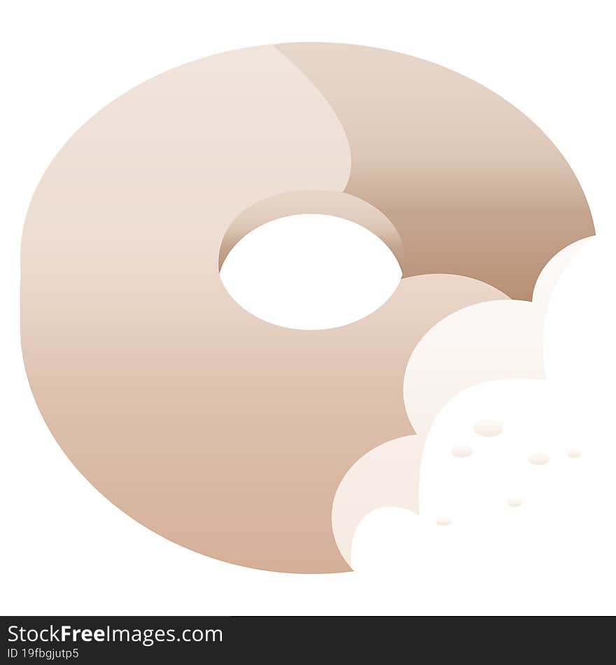 Bitten Donut Graphic Icon