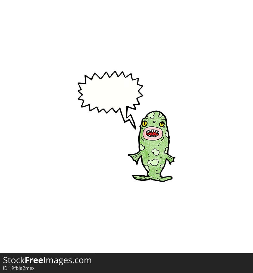 Monster Fish Cartoon