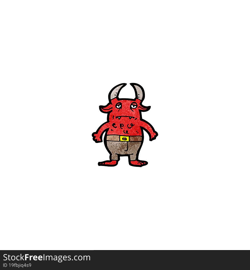 cartoon little devil