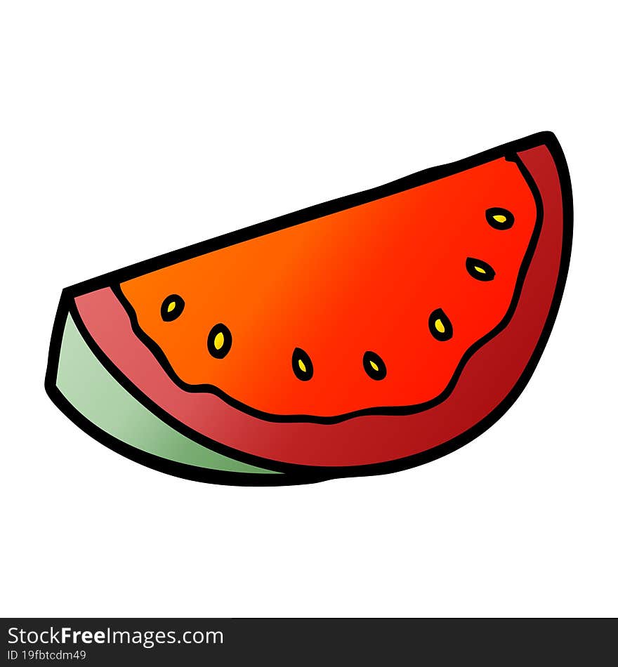 cartoon doodle watermelon