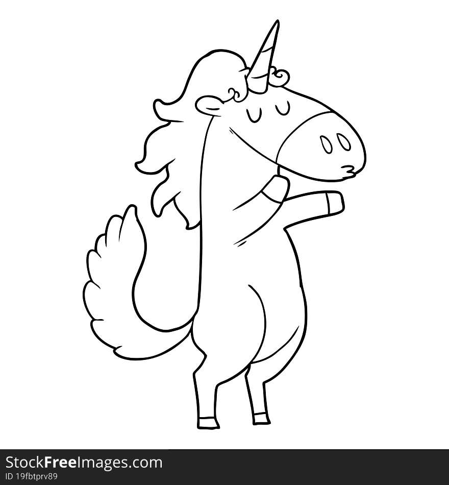 cartoon unicorn. cartoon unicorn