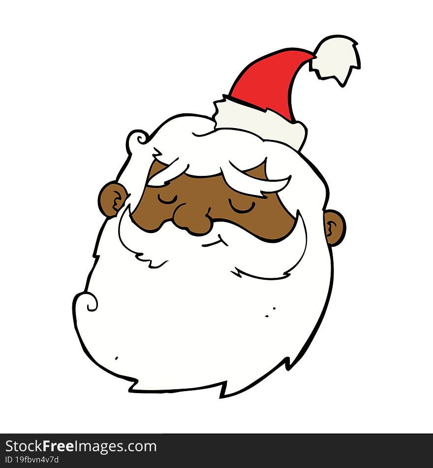 cartoon santa claus face