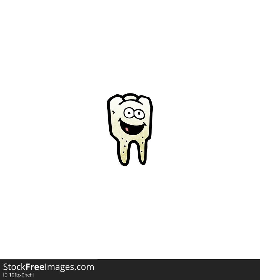 tooth cartoon character