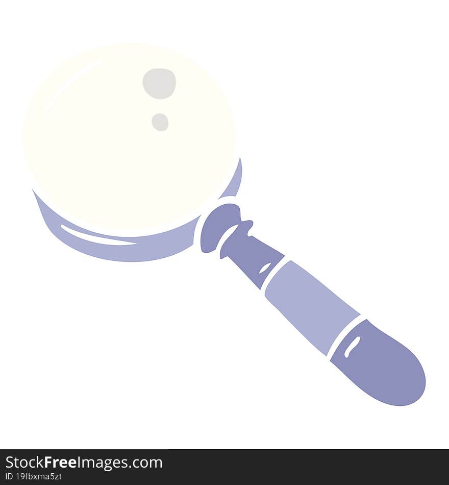 Cartoon Doodle Of A Magnifying Glass