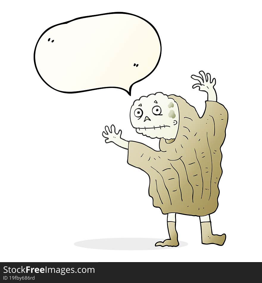 speech bubble cartoon halloween ghoul