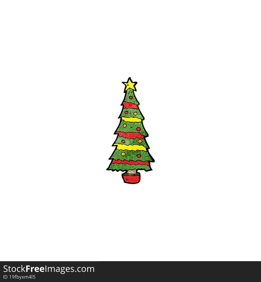 cartoon christmas tree