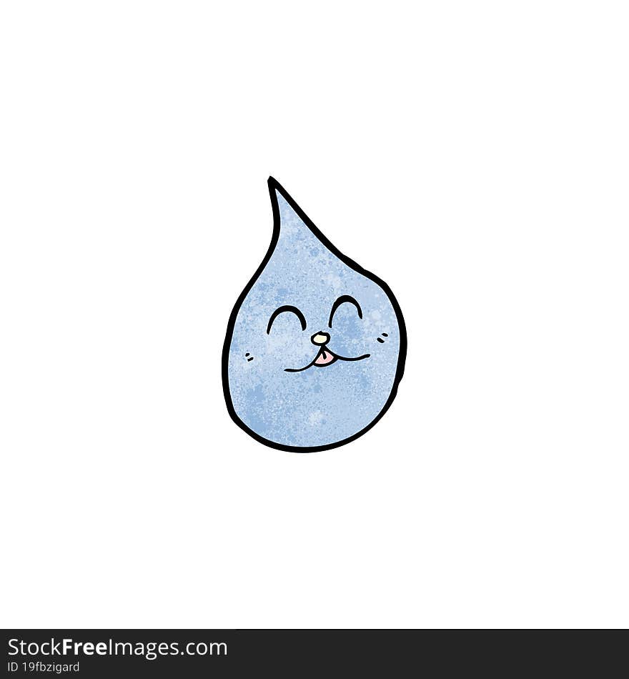 Funny Water Drop With Cat Face