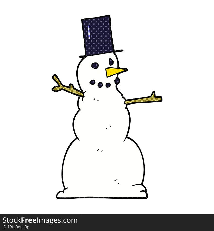 Cartoon Snowman