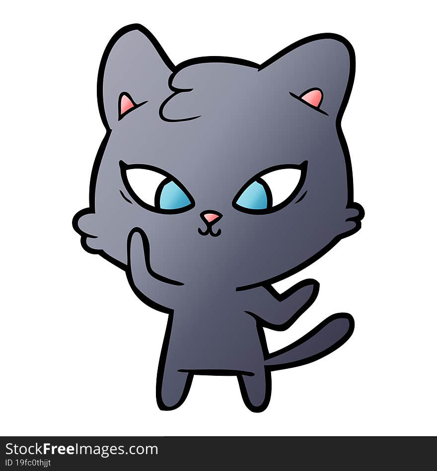 cute cartoon cat. cute cartoon cat