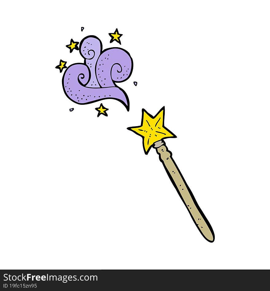 Cartoon Magic Wand