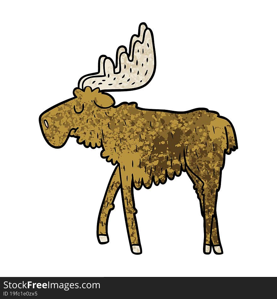 cartoon moose. cartoon moose