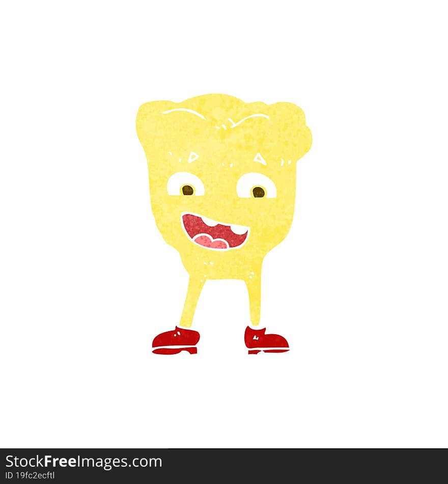 cartoon yellow tooth