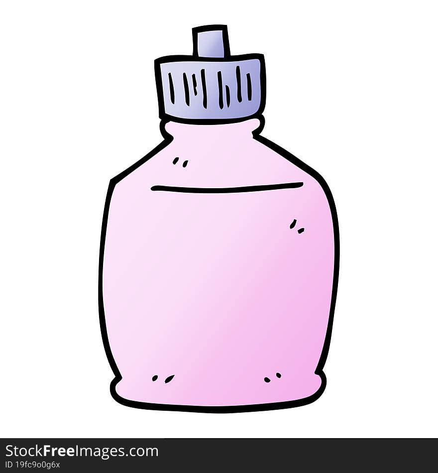 vector gradient illustration cartoon squirt bottle