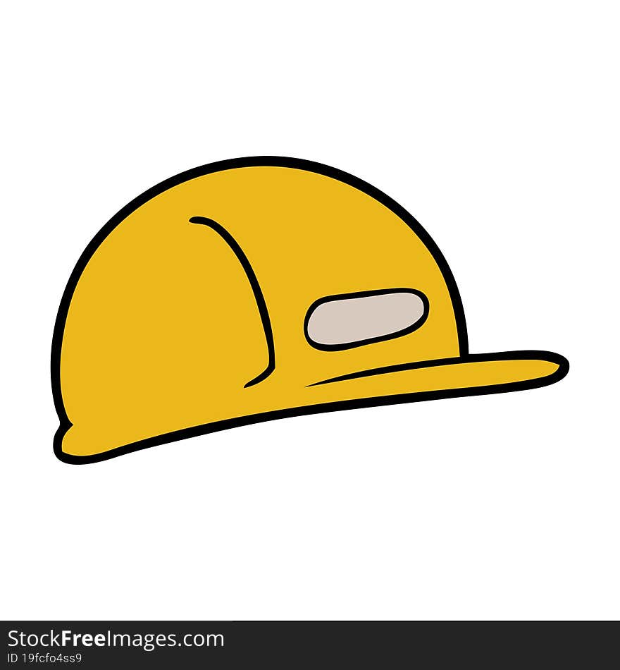 cartoon builders safety hat. cartoon builders safety hat