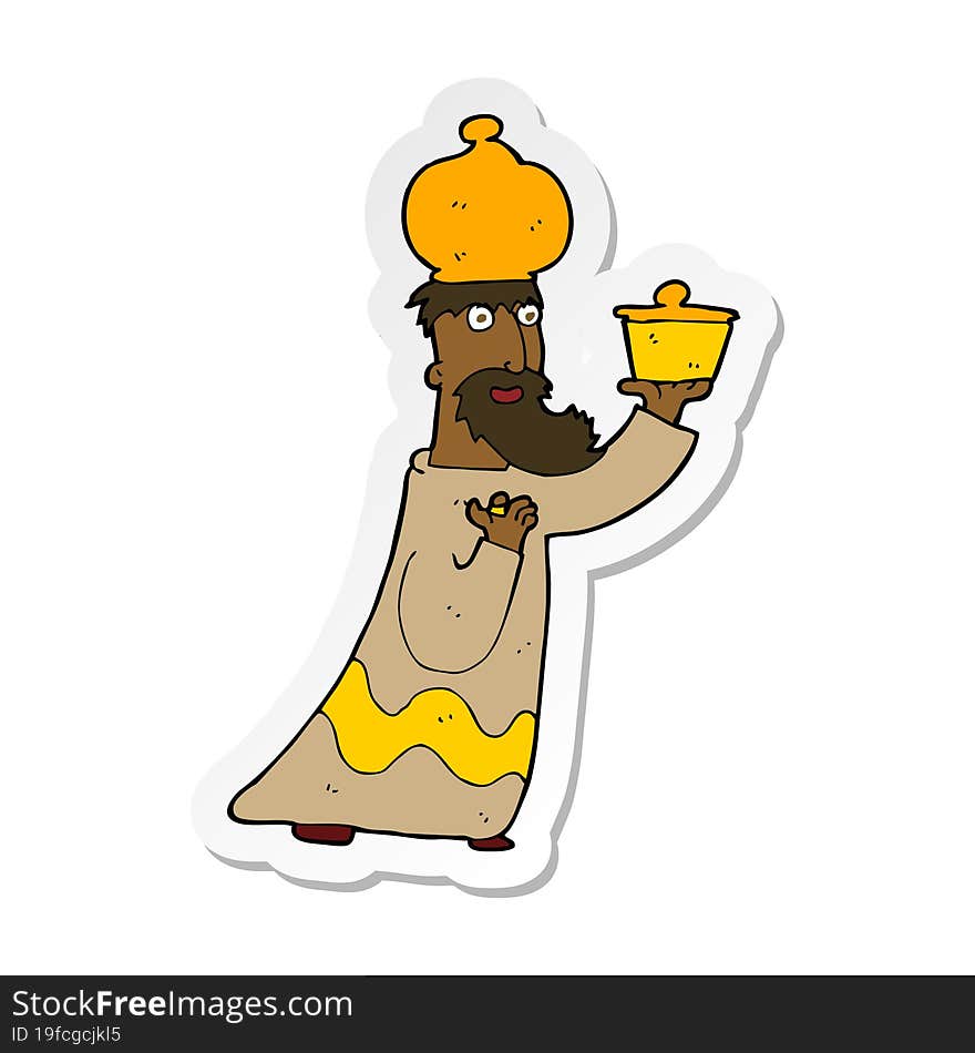 sticker of a one of the three wise men