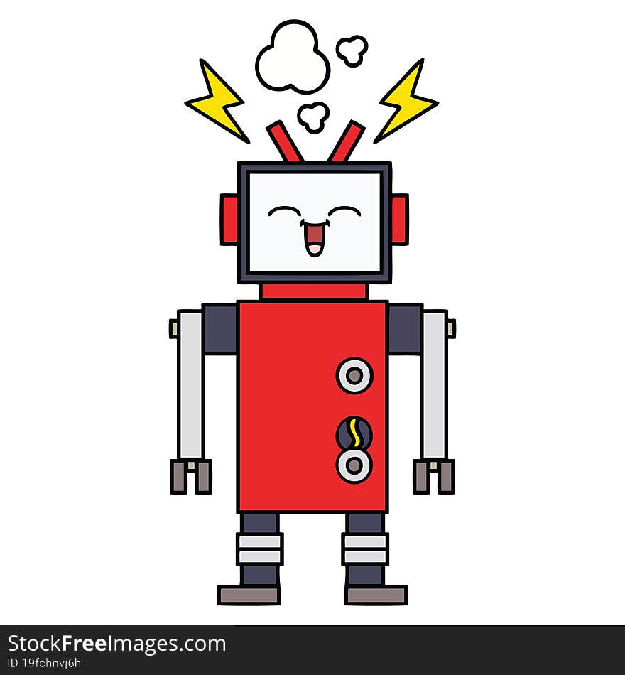 Cute Cartoon Robot