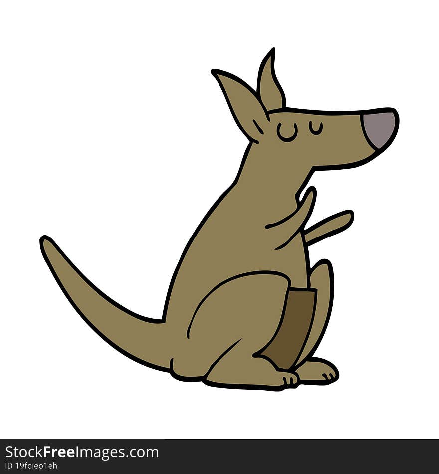 cartoon kangaroo