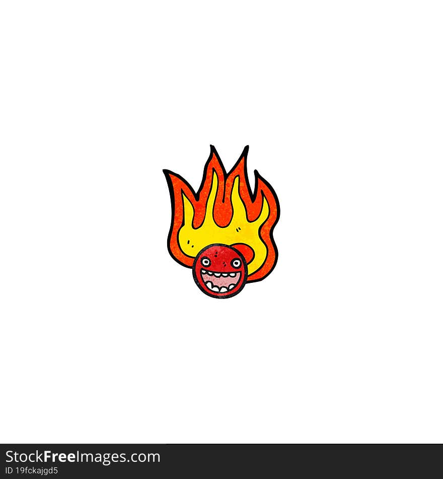 flaming emoticon face symbol