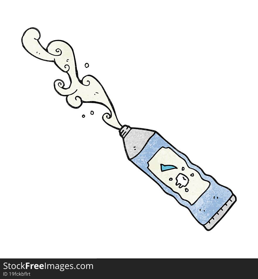 Texture Cartoon Toothpaste Squirting