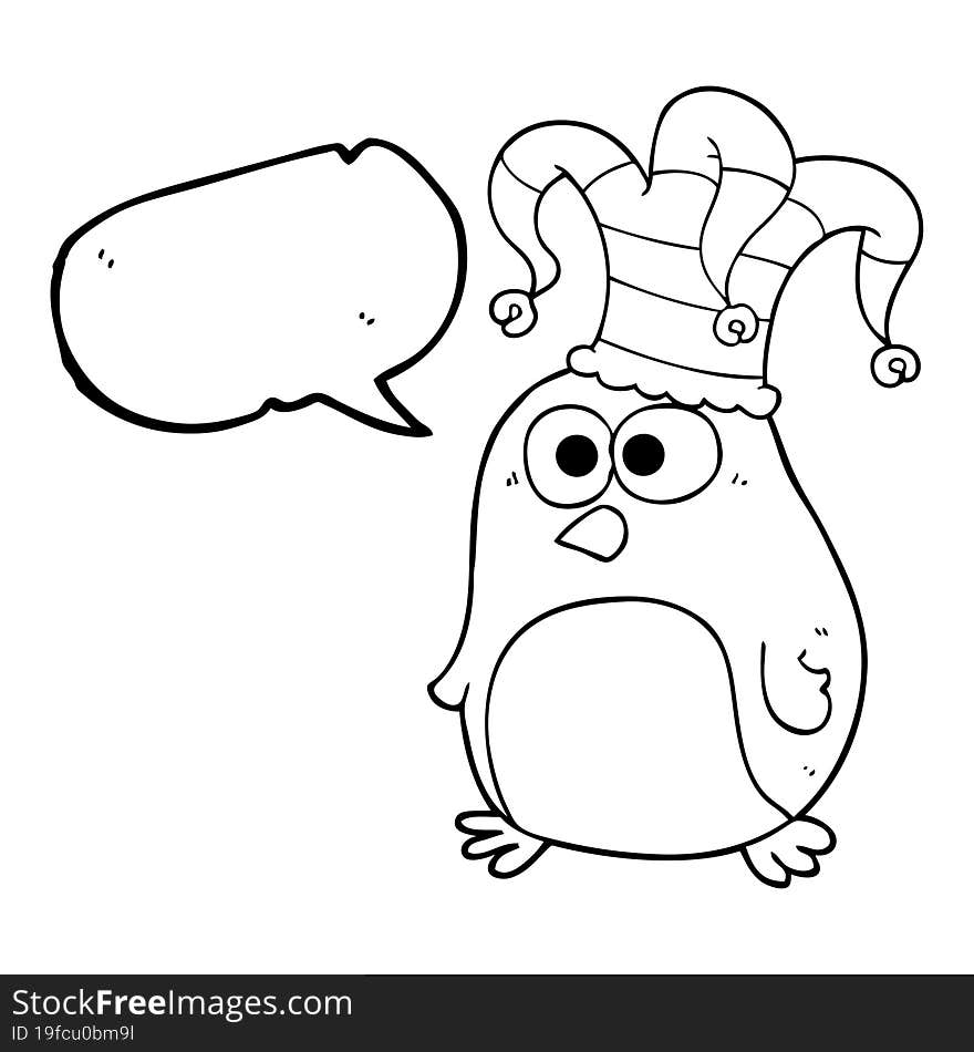 speech bubble cartoon funny bird