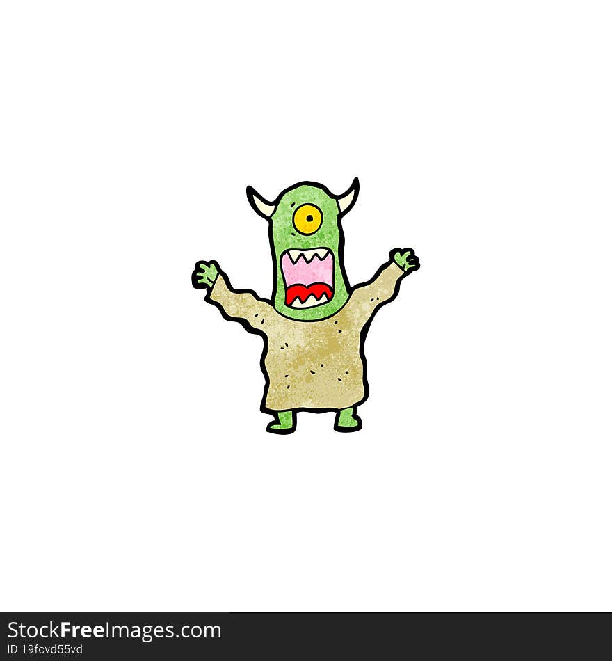 Cartoon Alien Monster