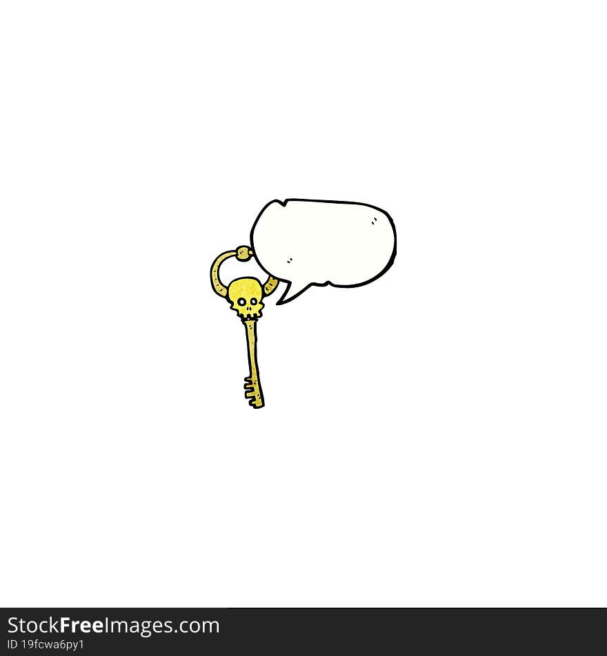 cartoon enchanted key