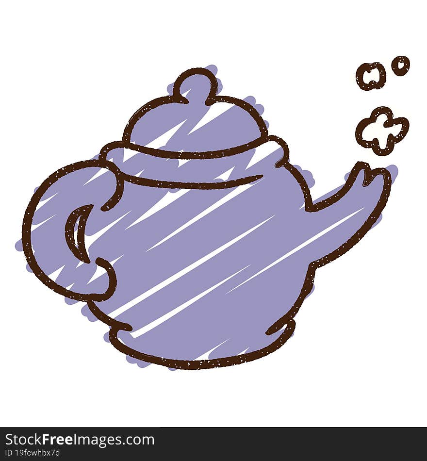 Teapot Chalk Drawing