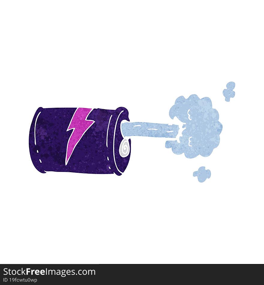 cartoon fizzy drink can