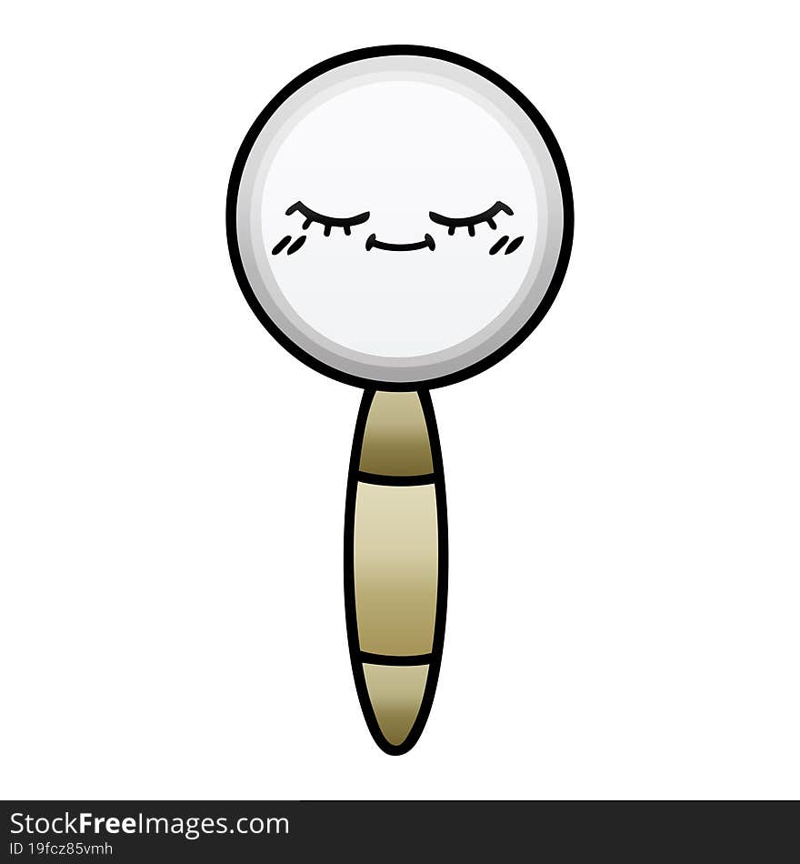 gradient shaded cartoon magnifying glass