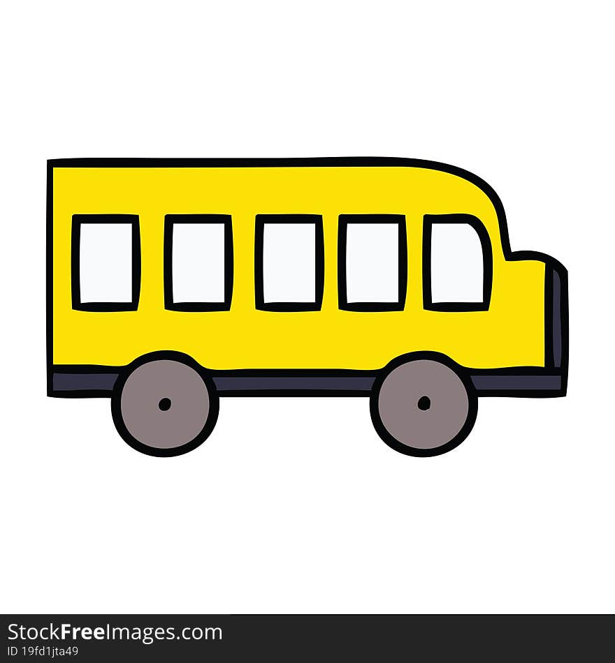 cute cartoon school bus